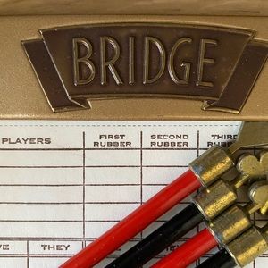 Vintage Bridge scoring Pad and pencils